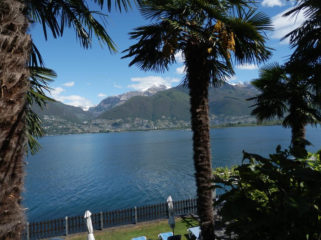Luxerioeses Apartment 52 Viralago Mit Privatstrand Gambarogno Esterno foto