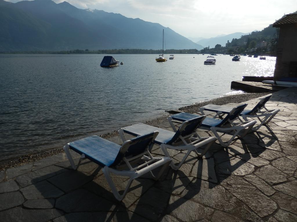 Luxerioeses Apartment 52 Viralago Mit Privatstrand Gambarogno Esterno foto
