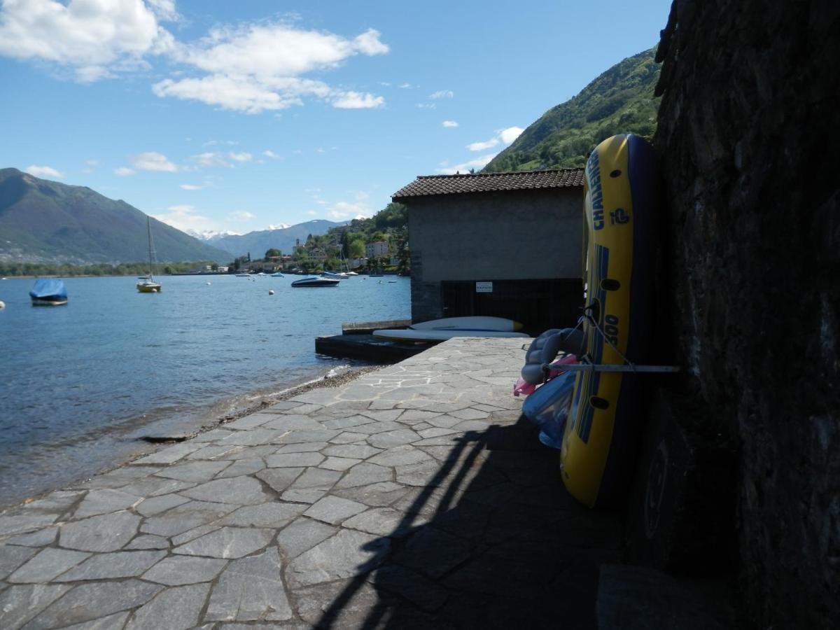 Luxerioeses Apartment 52 Viralago Mit Privatstrand Gambarogno Esterno foto